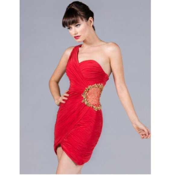 Meier Collection Dresses & Skirts - Cocktail Formal homecoming Short Stretchy Rhinestone Evening Gown prom dress